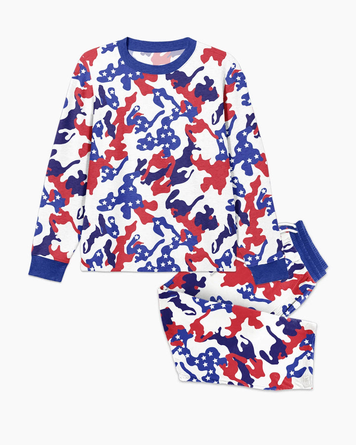 Patriot Camo Daddy & Me Matching Bamboo Men's Pajama Set