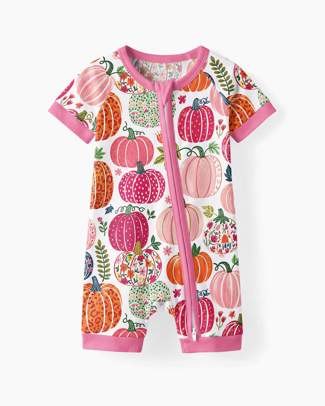 Pumpkin Patch Party Bamboo Shorty Zippy
