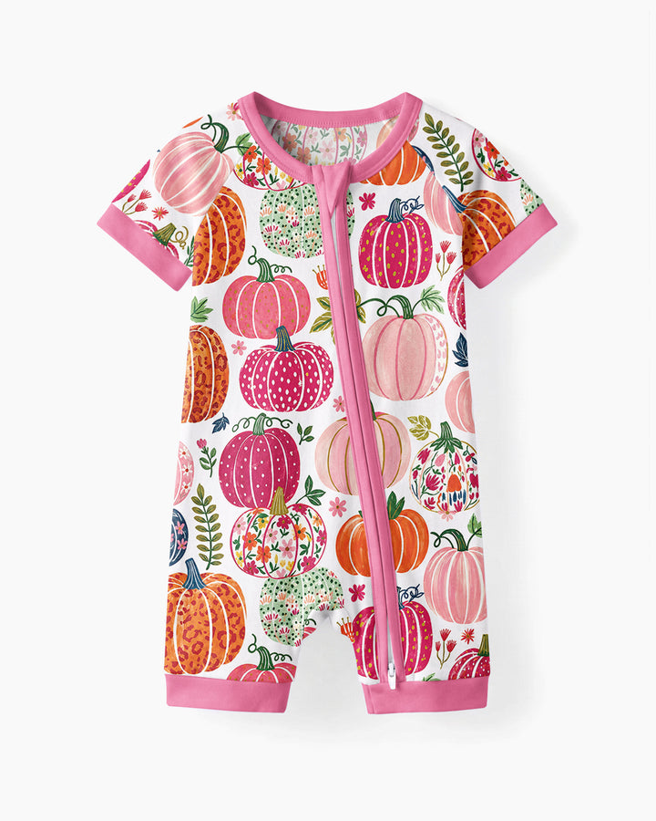 Pumpkin Patch Party Bamboo Shorty Zippy