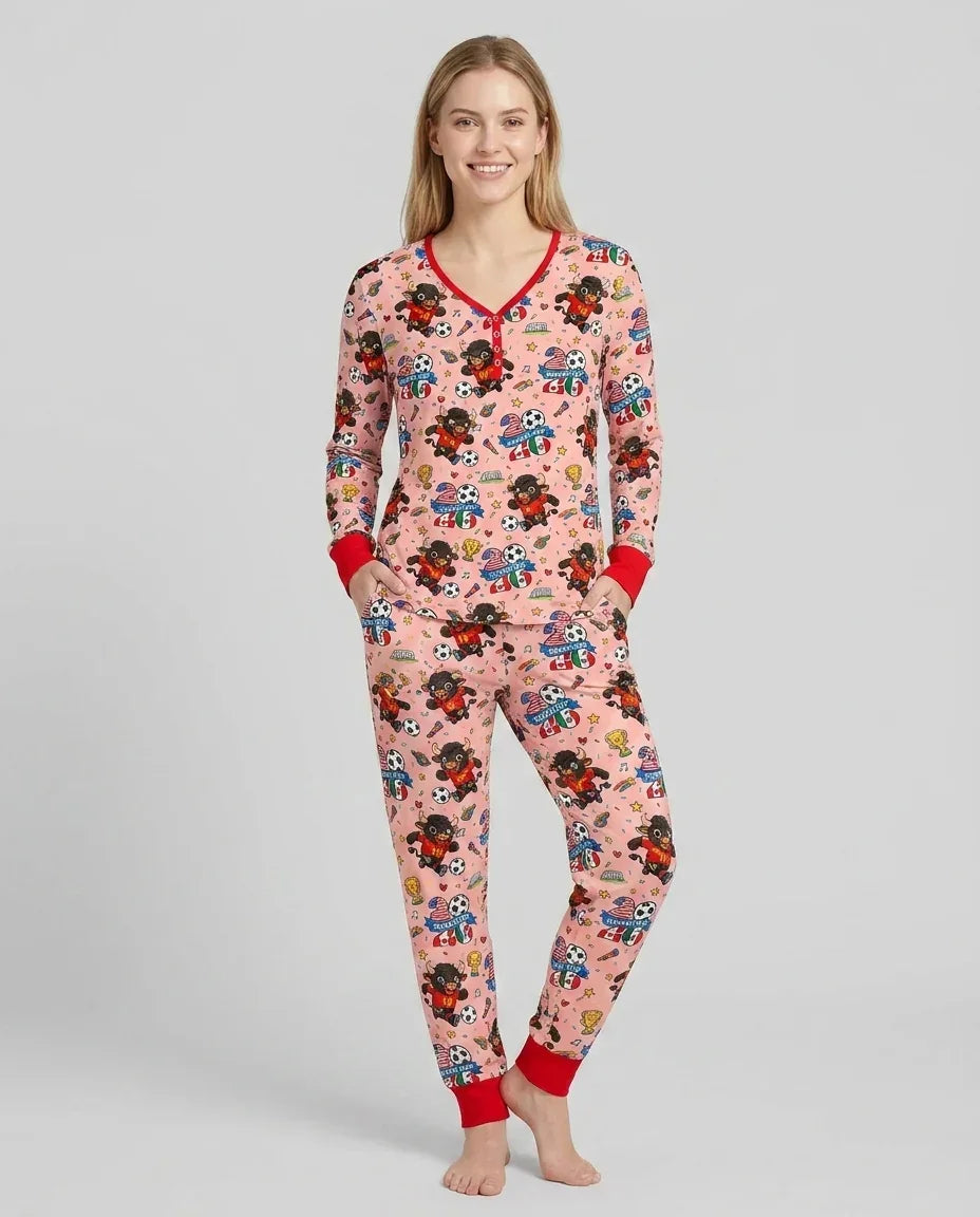 Vorlage Bambus Damen Pyjama Set