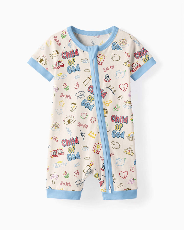 A Child Of God Family Matching Bamboo Shorty Zippy
