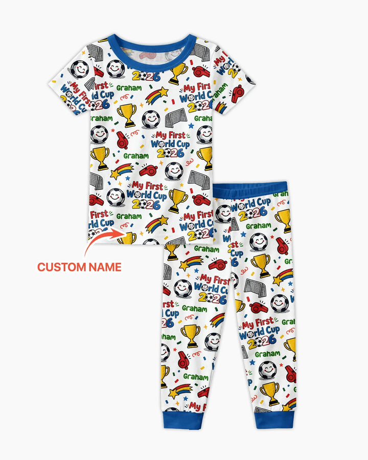 Zweiteiliges, kurzärmliges Pyjama-Set mit Marienkäfern