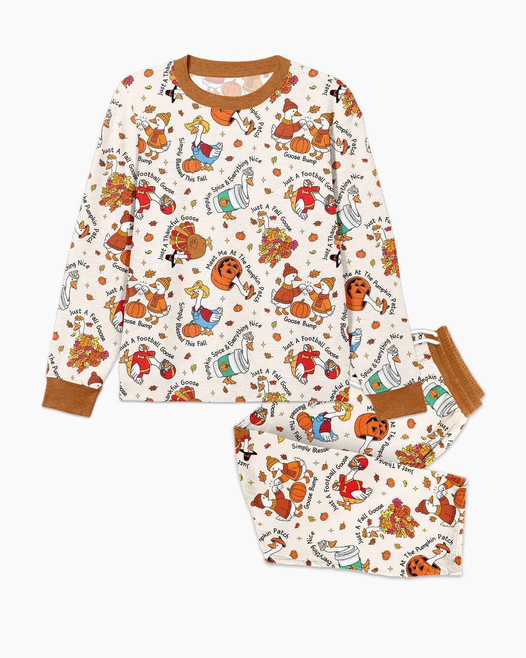 Just A Fall Goose Family Matching Bamboo Men's Pajama Set