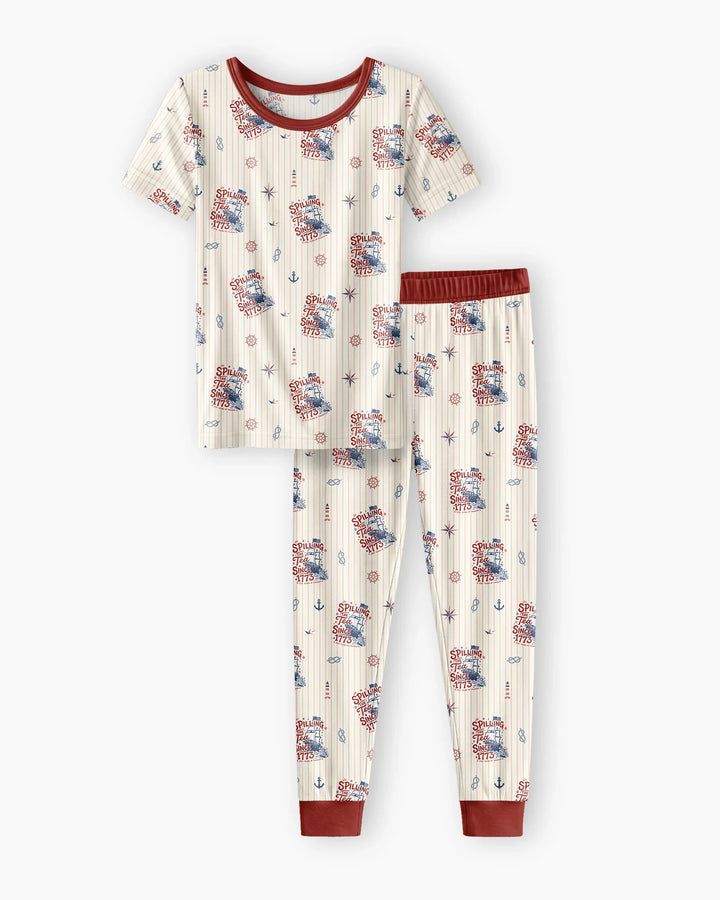 Zweiteiliges, kurzärmliges Pyjama-Set mit Marienkäfern