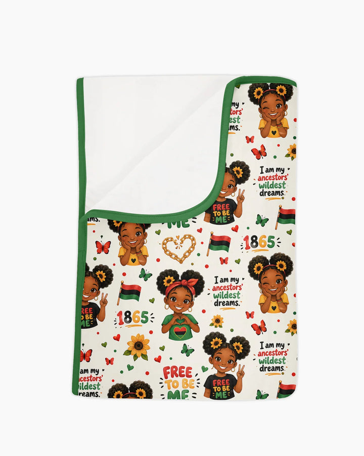 Juneteenth I am My Ancestors' Wildest Dream Bamboo Blanket