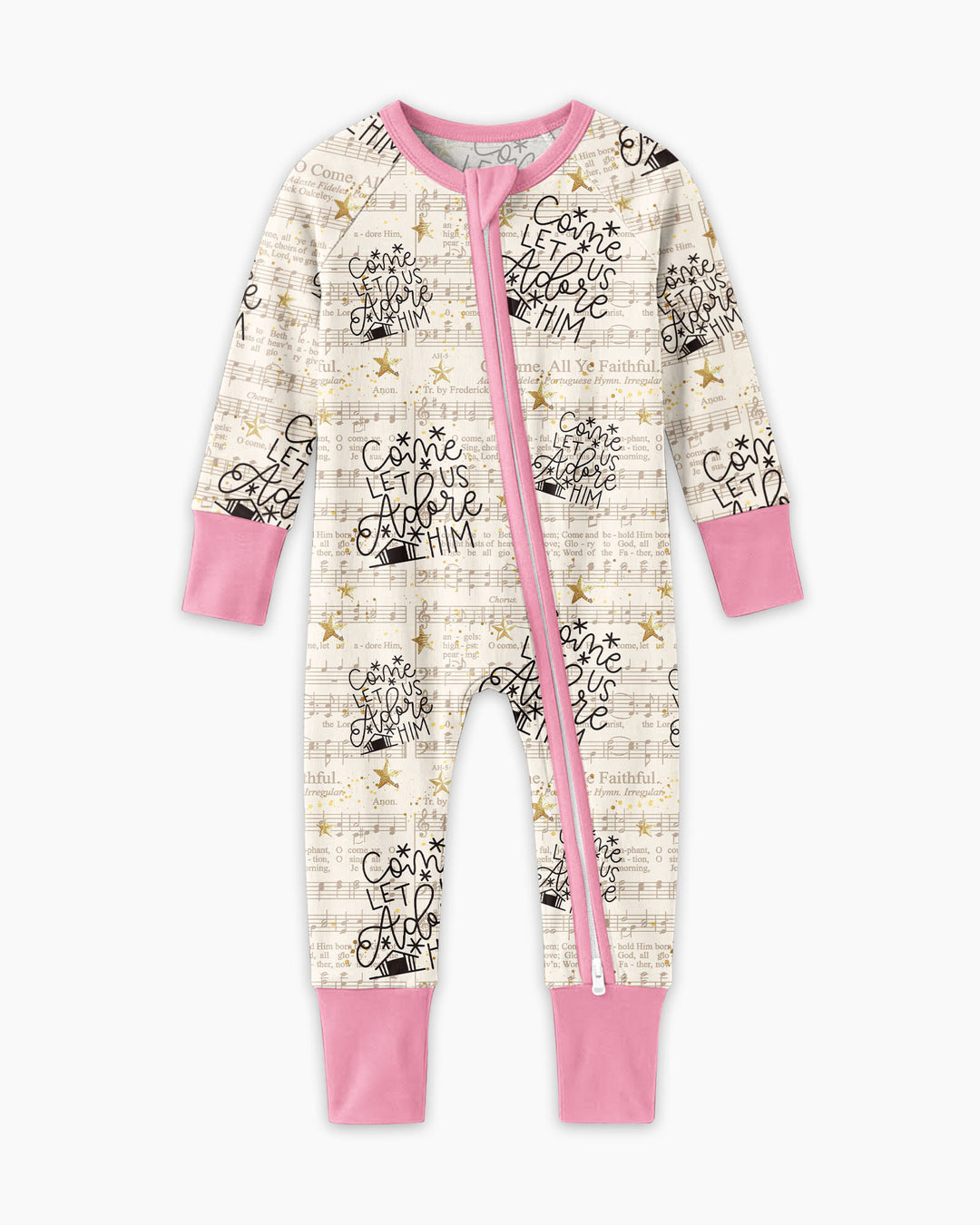 Oh Come Let Us Adore Him Custom Name Mommy And Me Matching Bamboo Convertible Zippy