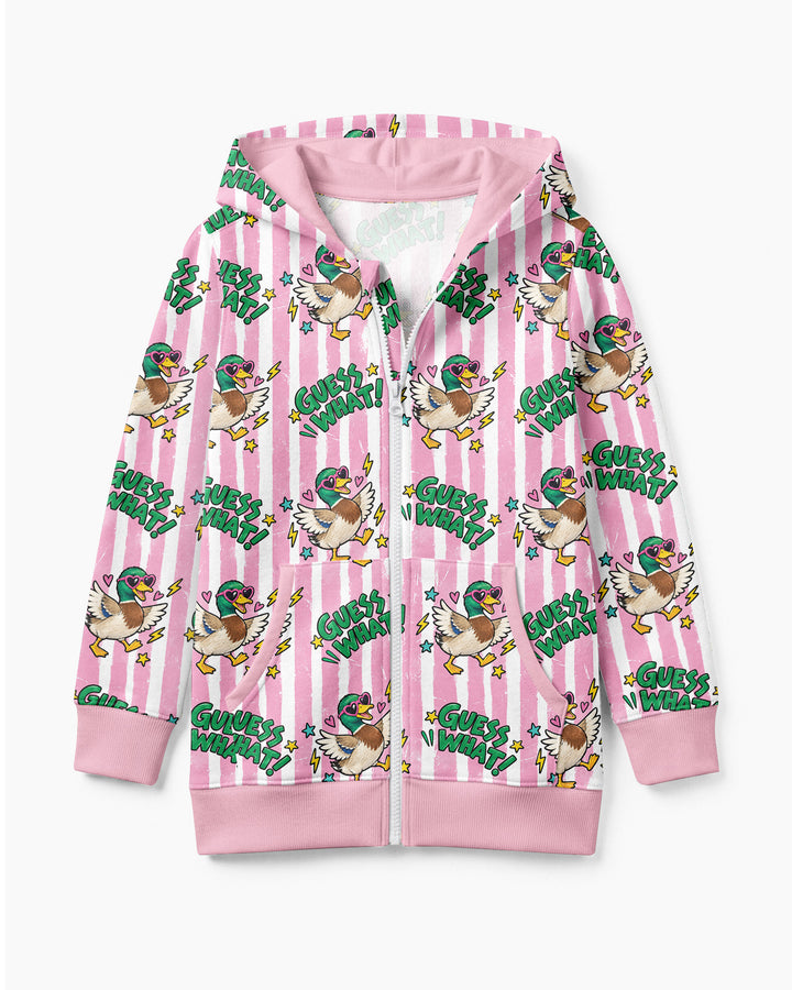 Guess What Mallard Butt Bamboo Zip Hoodie