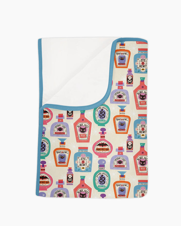 Retro Halloween Potions Bamboo Blanket