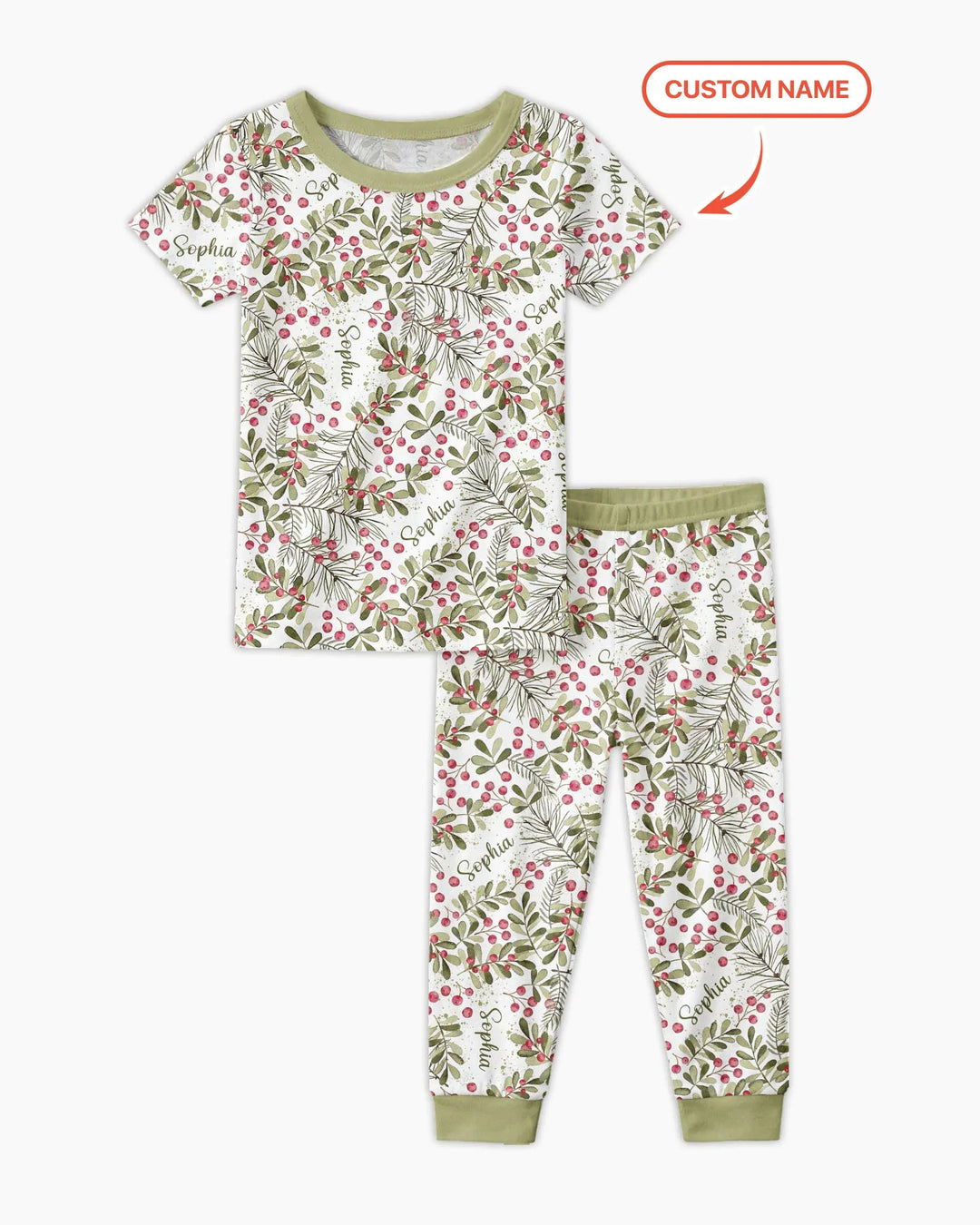 Zweiteiliges, kurzärmliges Pyjama-Set mit Marienkäfern