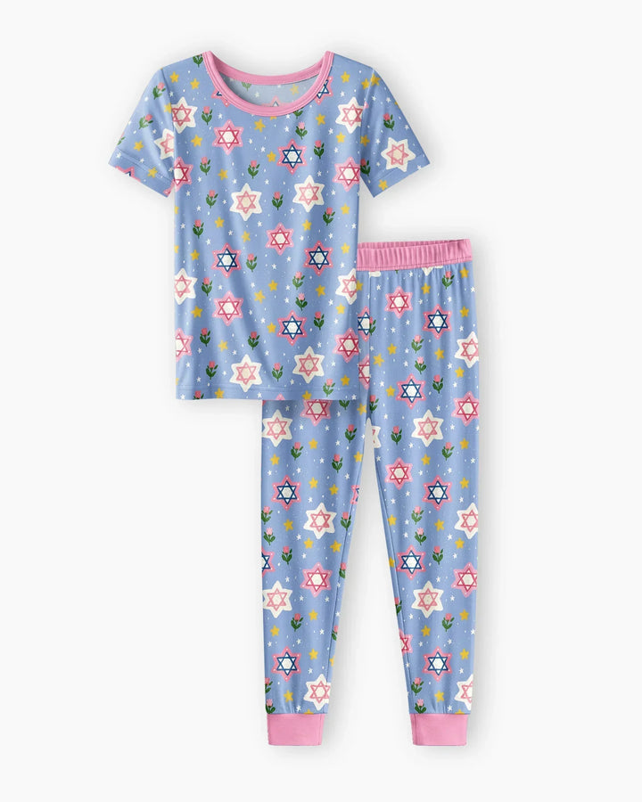 Zweiteiliges, kurzärmliges Pyjama-Set mit Marienkäfern