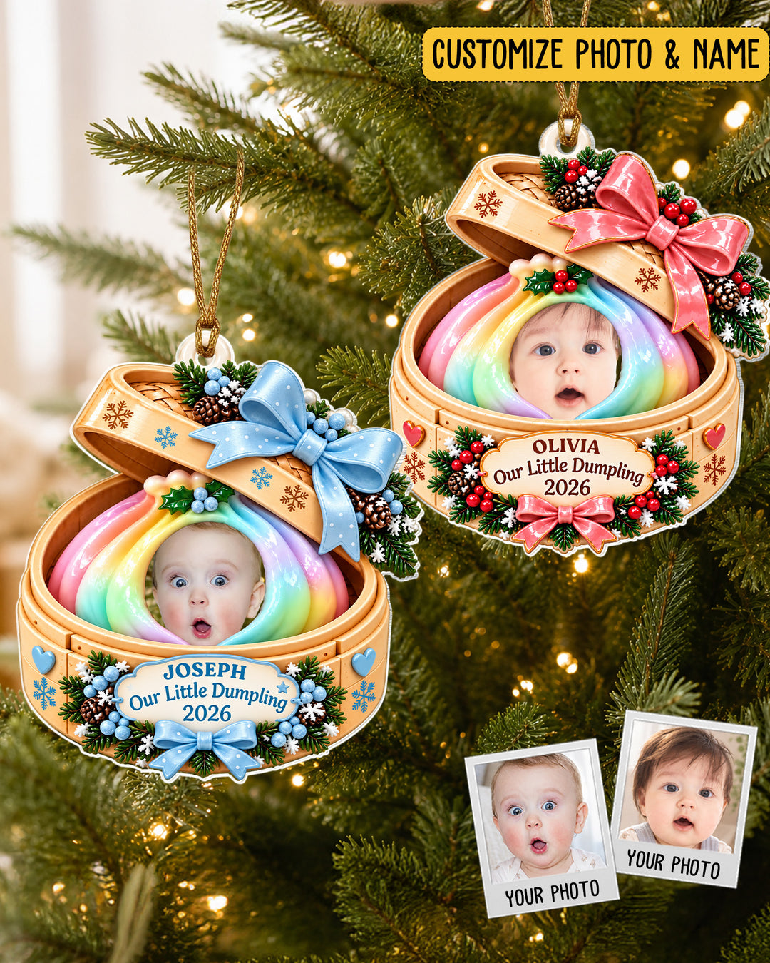 Our Little Dumbling  Acrylic Ornament