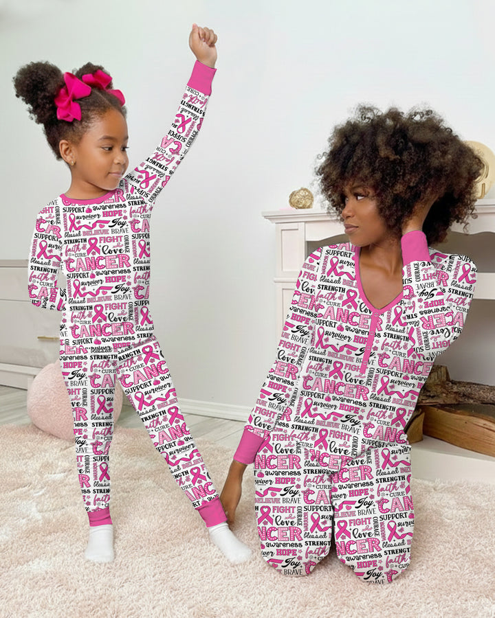 Strength in Pink Bamboo Women Pajama Set