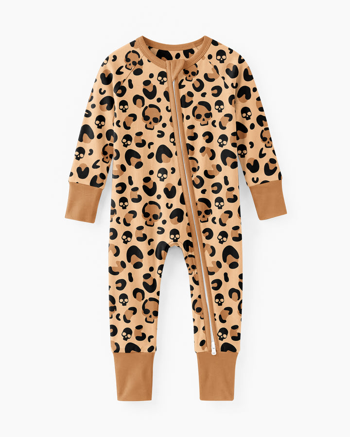 Leopard Skull Bamboo Convertible Zippy
