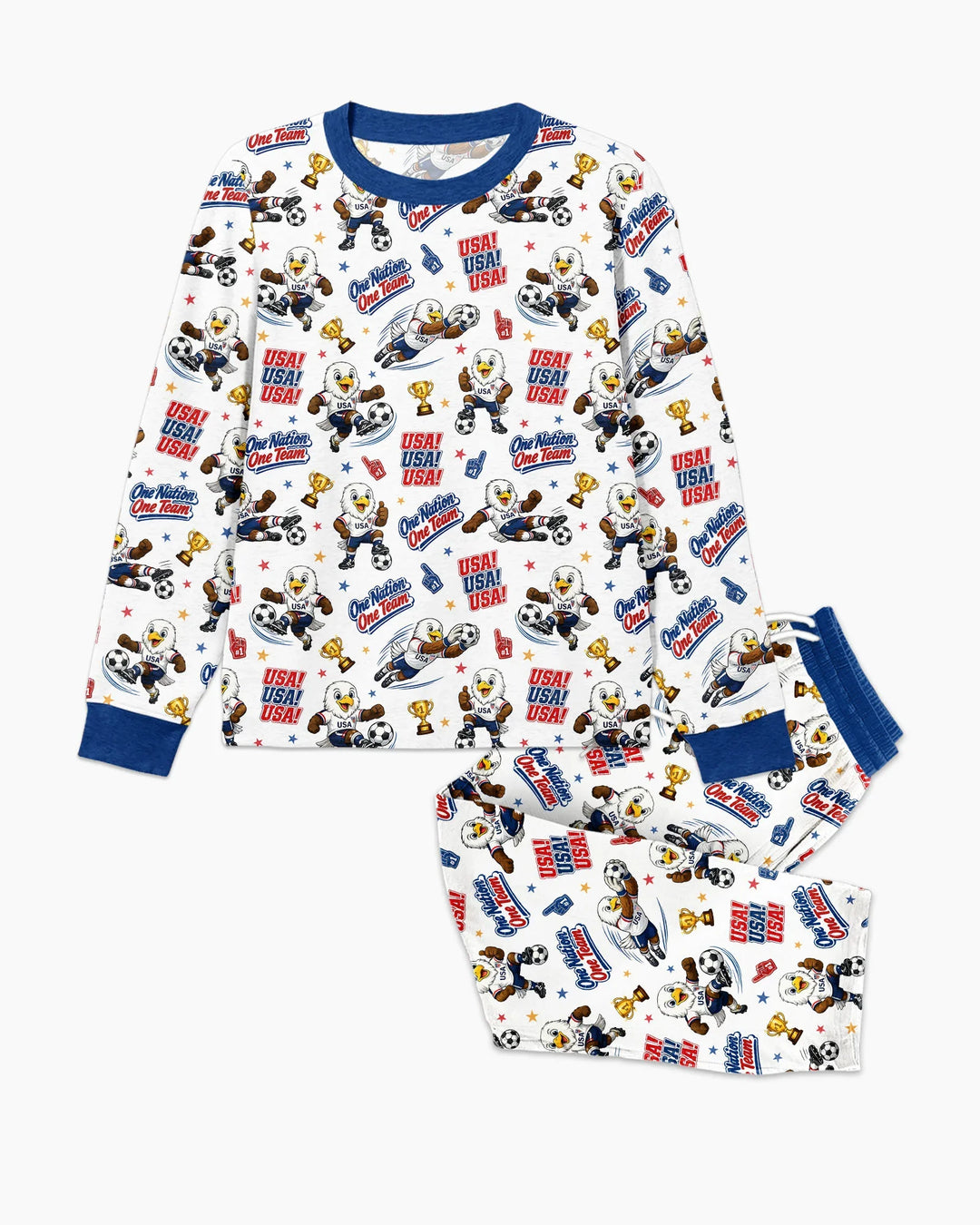 Soccer One Nation One Team Bamboo Men's Pajama Set