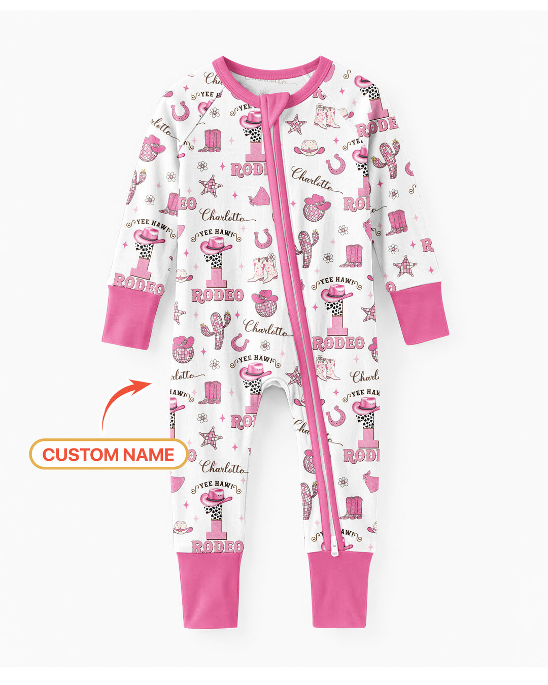 Personalized Birthday Rodeo Bamboo Convertible Zippy