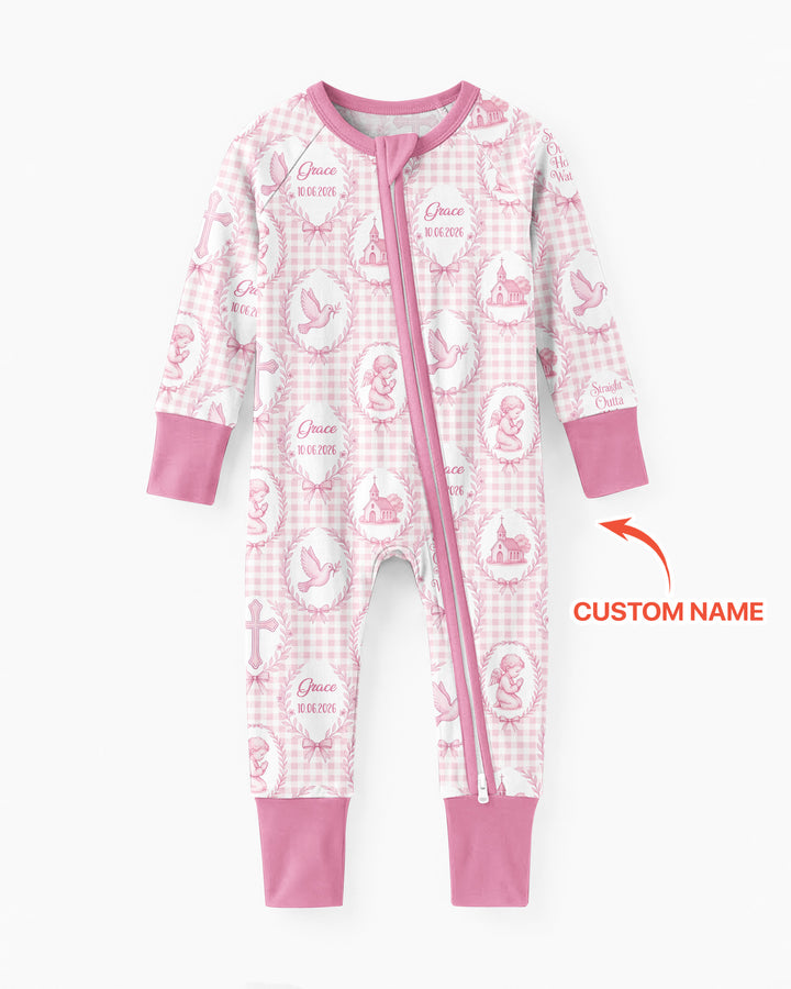 Gerippte Babykleidung mit individuellem Foto - Weich &amp; Skizzenhaft