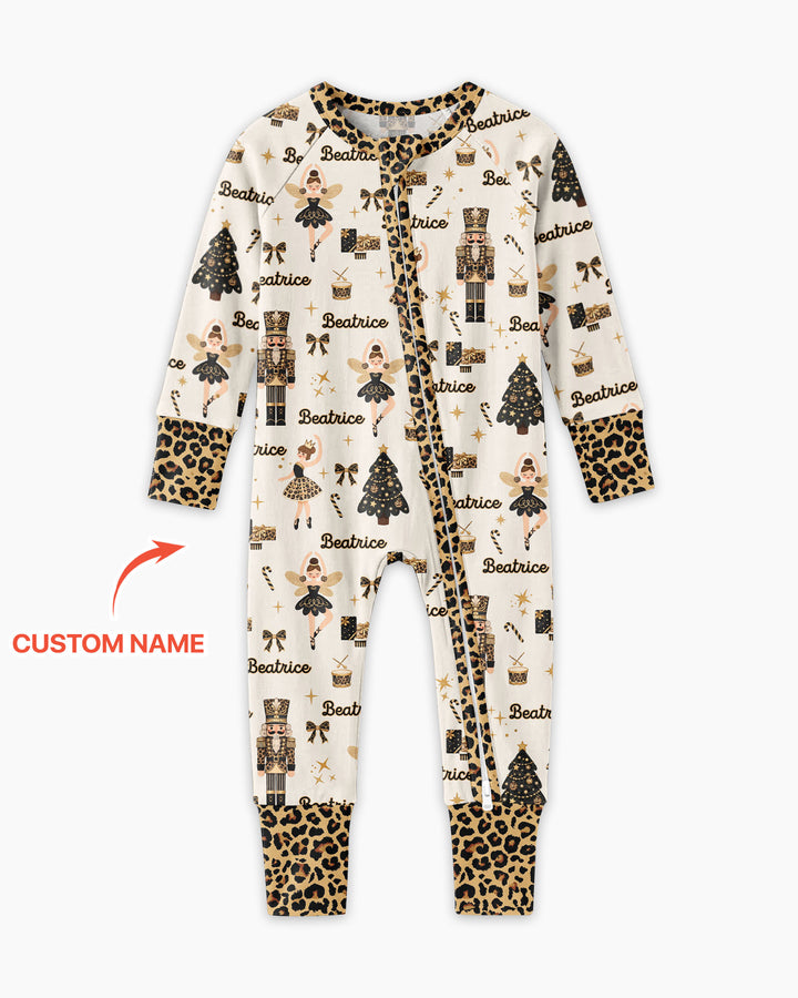 Custom Name Leopard Nutcracker Era Bamboo Convertible Zippy