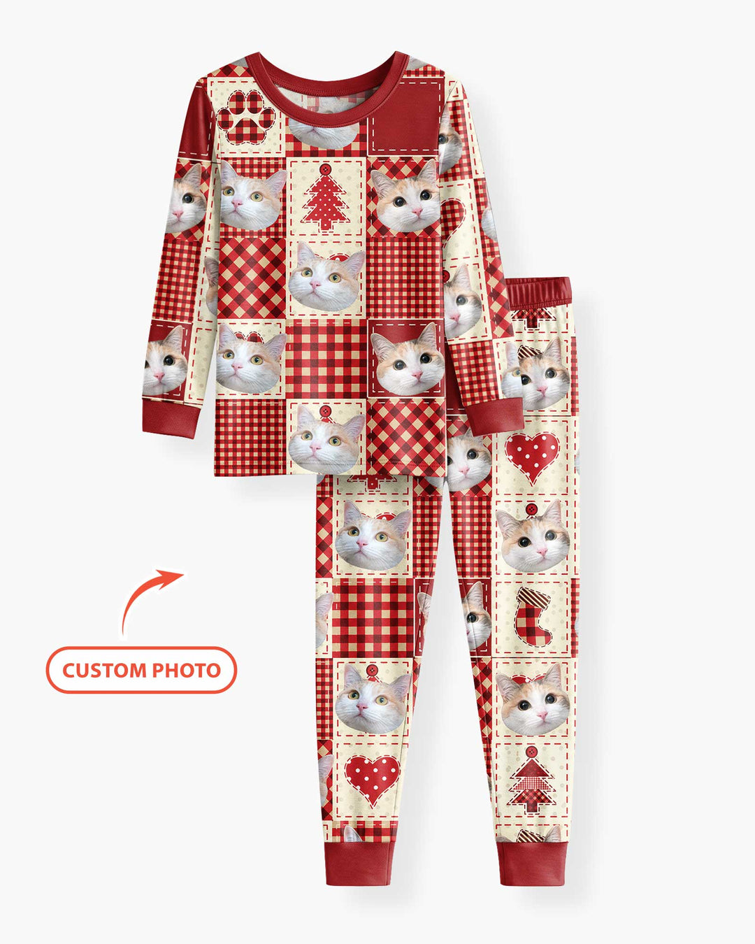 Christmas Ugly Pet Bamboo Two Piece Long Sleeve Pajama Set