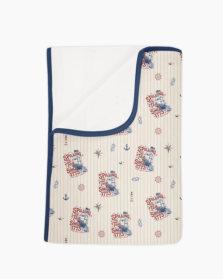 Spilling The Tea Since 1773 Family Matching Bamboo Blanket