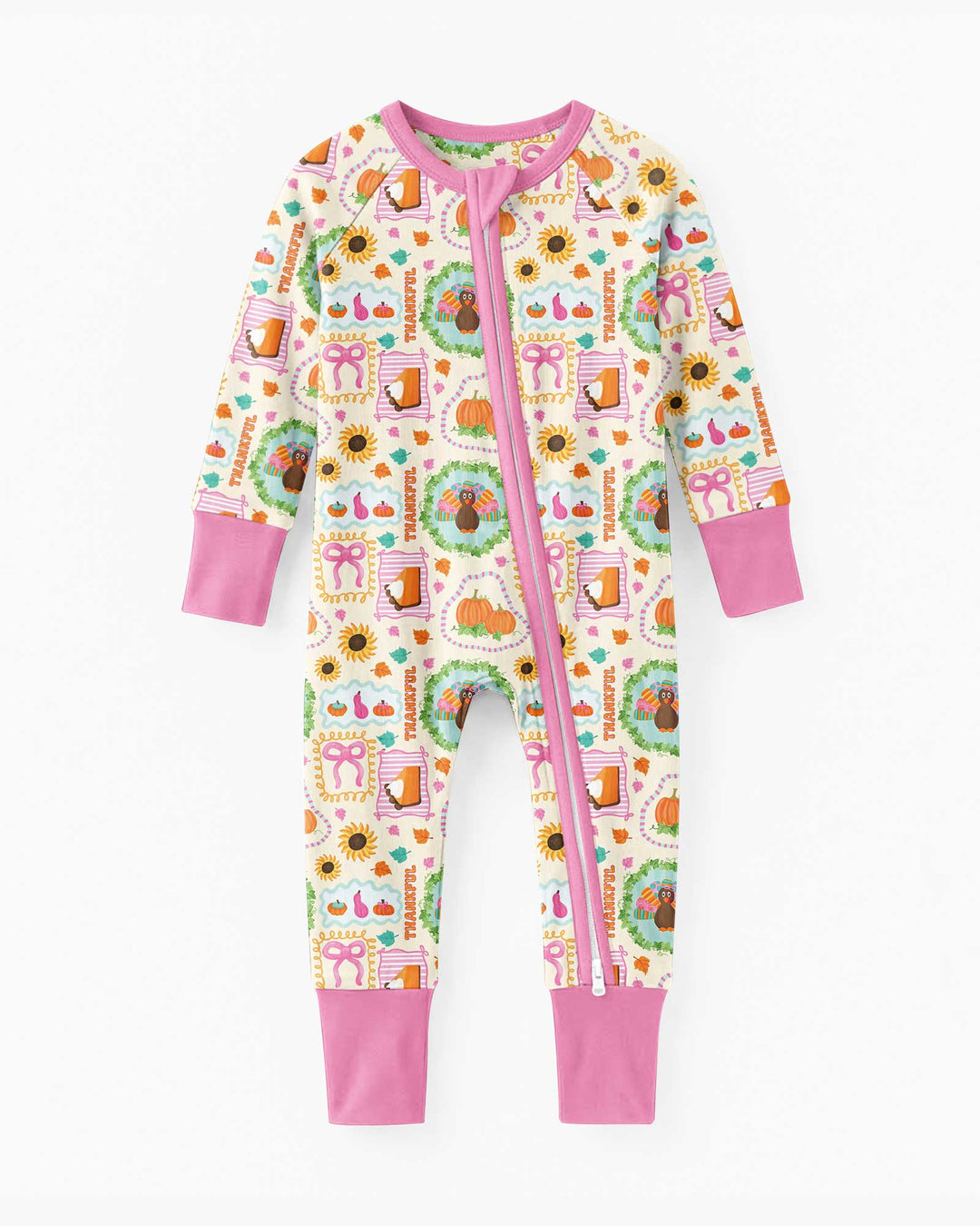 Sweet Thanksgiving Harvest Bamboo Convertible Zippy