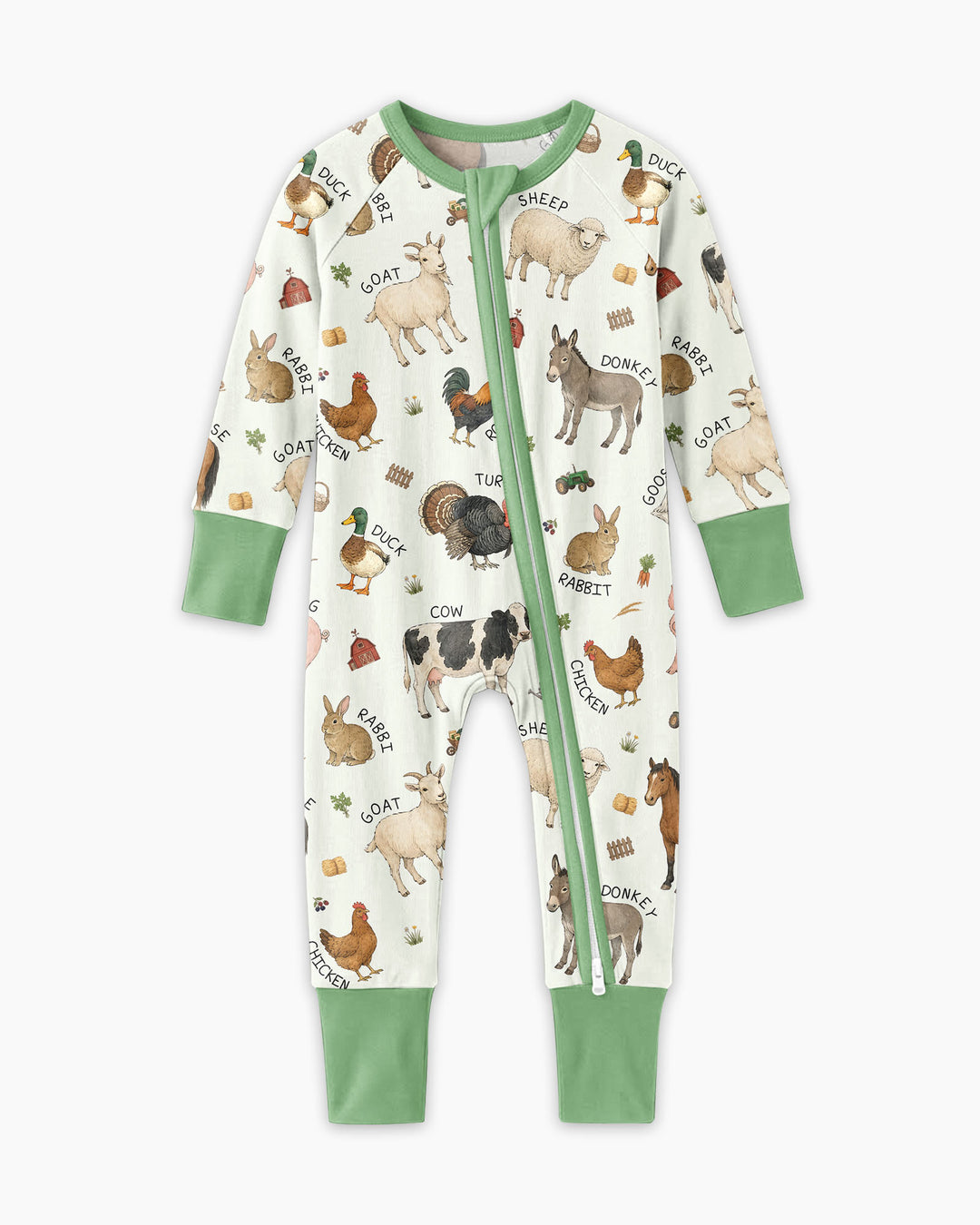 Barnyard Animals Bamboo Convertible Zippy
