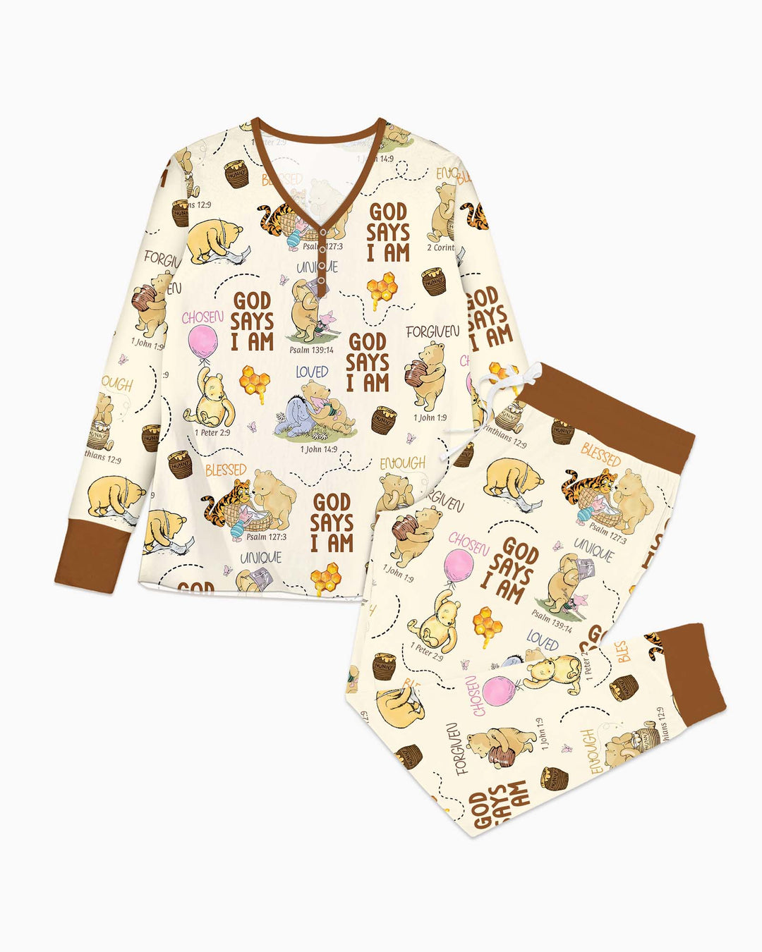 Vorlage Bambus Damen Pyjama Set