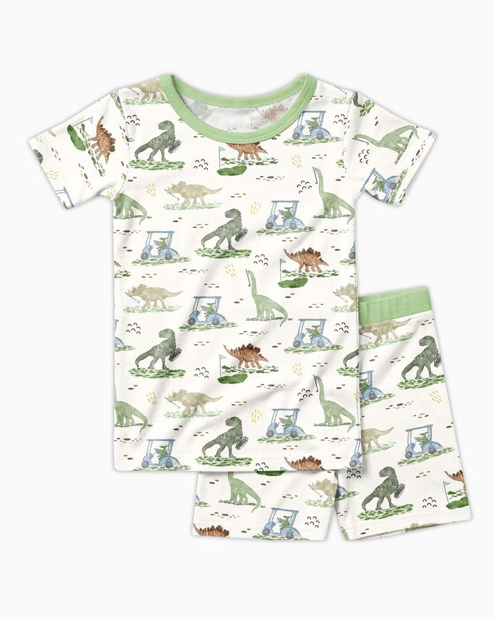 Template Zweiteiliges Pyjama-Set mit kurzen Ärmeln und Shorts