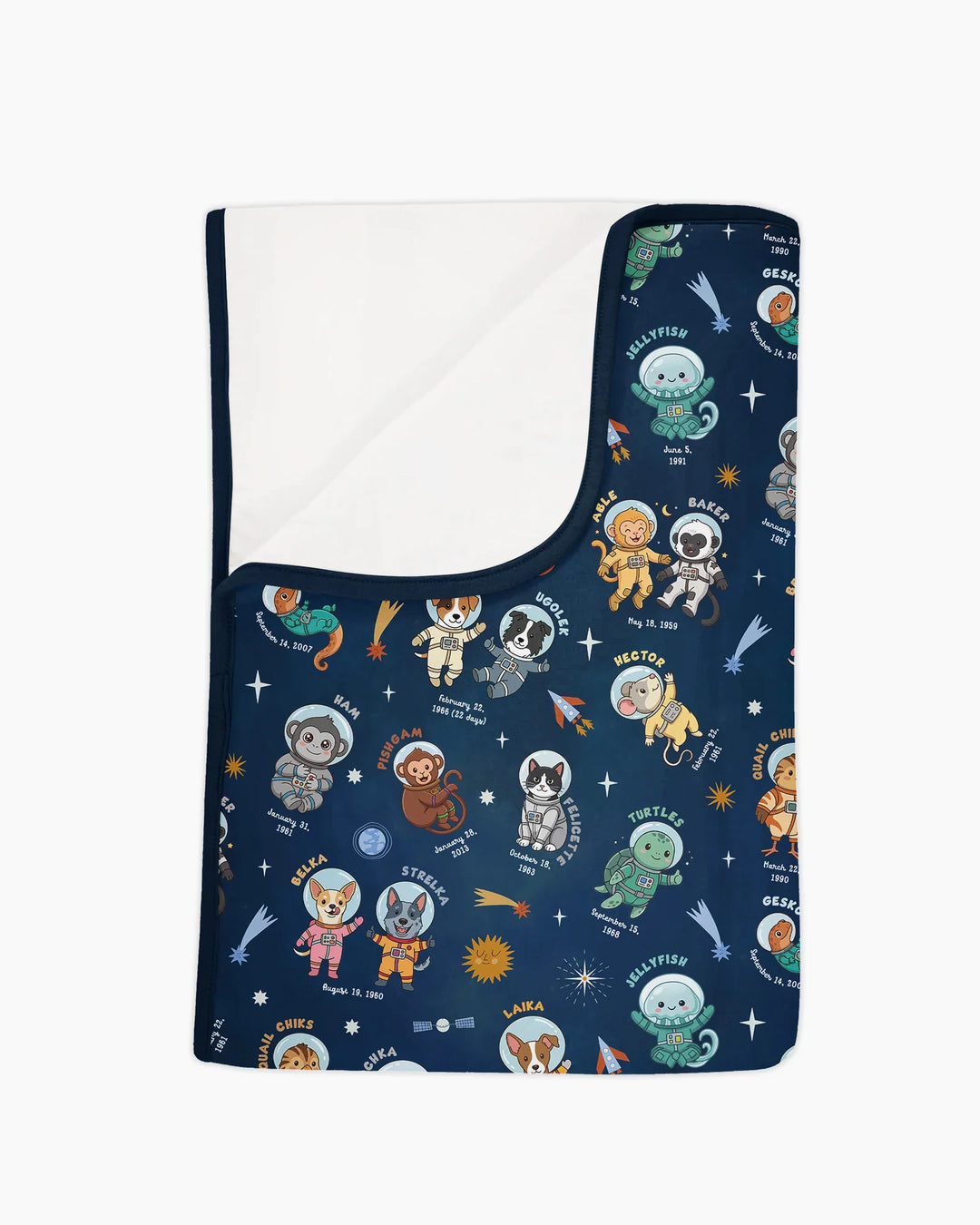 Animal Astronauts Bamboo Blanket