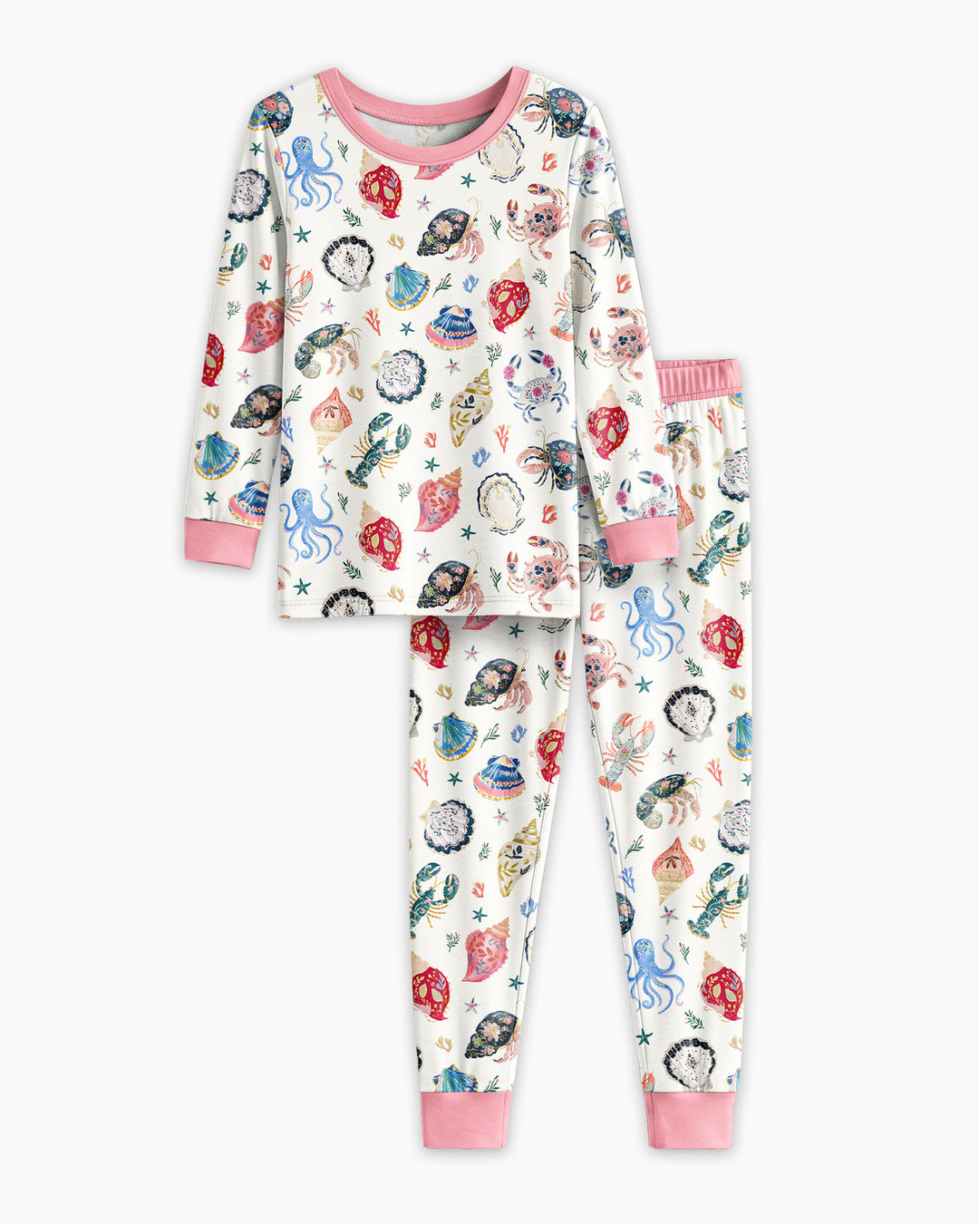 Preppy Coastal Bamboo Two Piece Long Sleeve Pajama Set