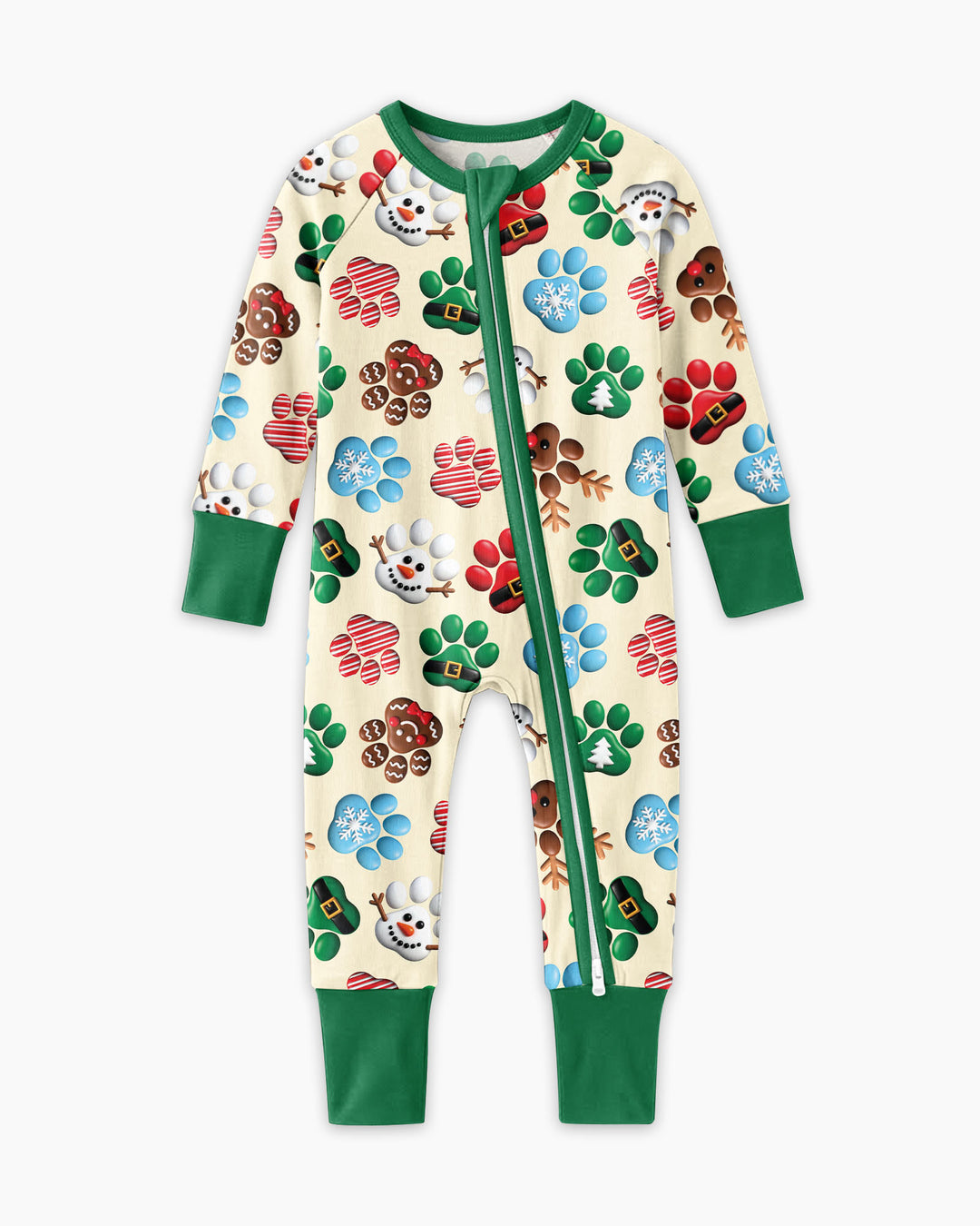 Santa Puppies Paw Bamboo Convertible Zippy