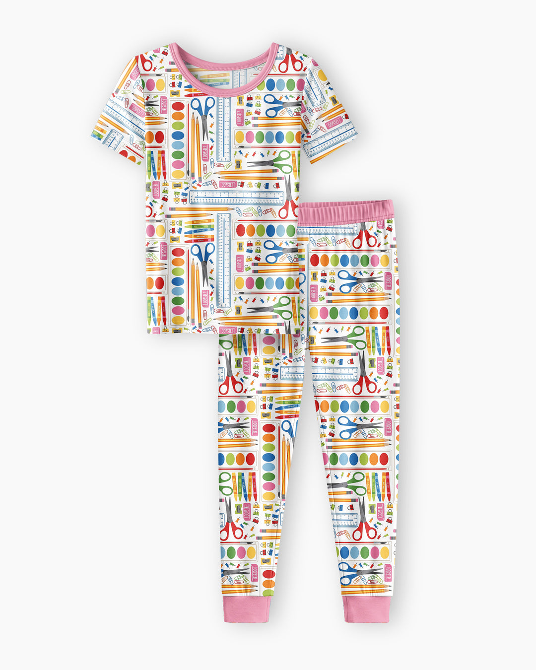Craft Corner Bamboo Two Piece Short Sleeve Pajama Set