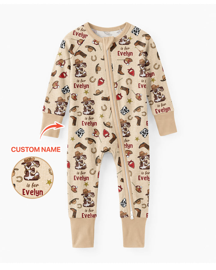Little Wranglers Custom Name Bamboo Convertible Zippy