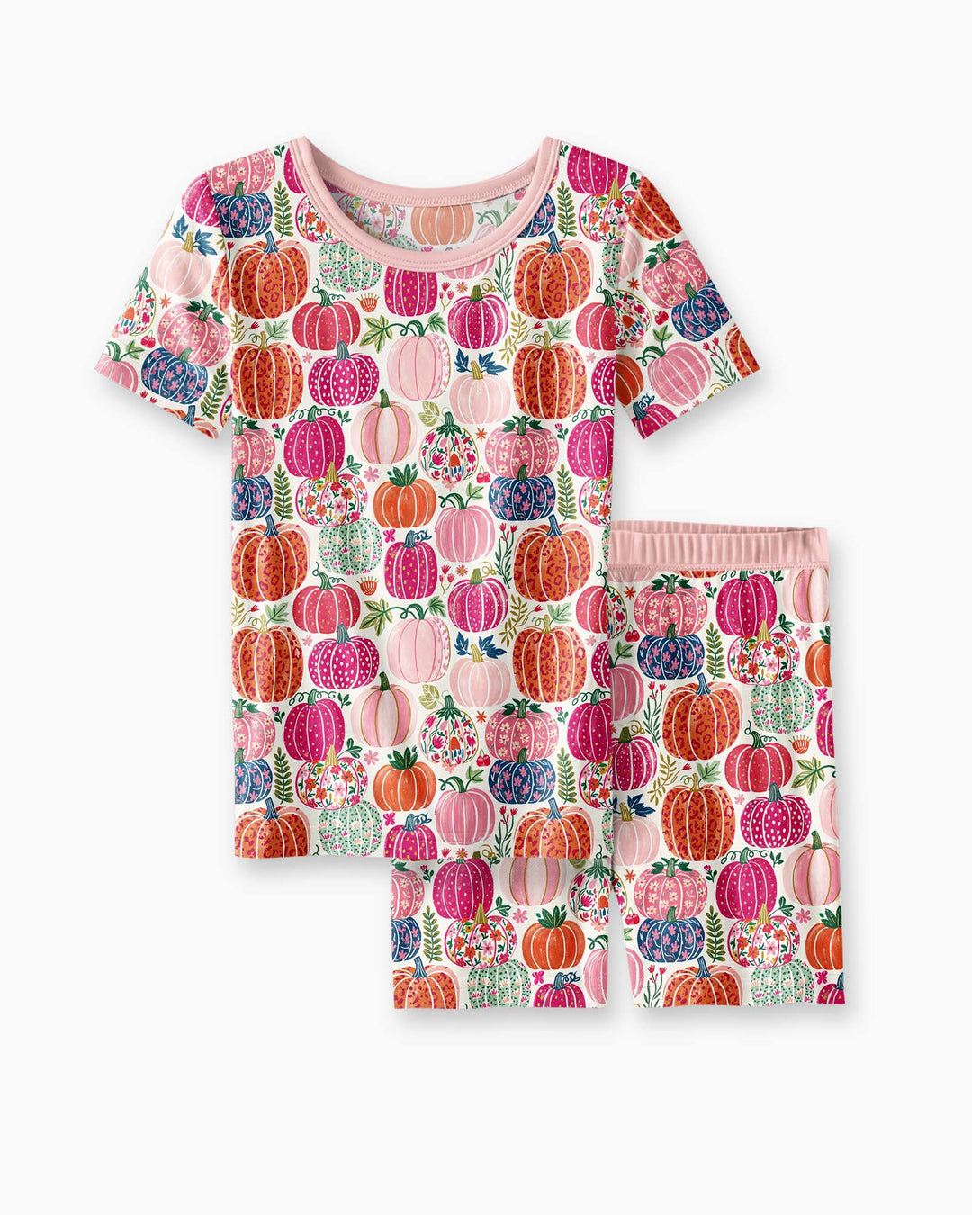 Schlafanzug-Set zweiteilig, kurze Ärmel, kurze Hose, Bambus
