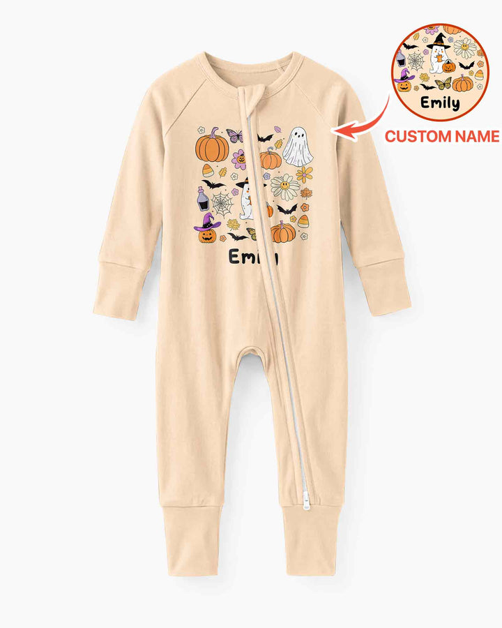 Personalized Retro Halloween Bamboo Convertible Zippy