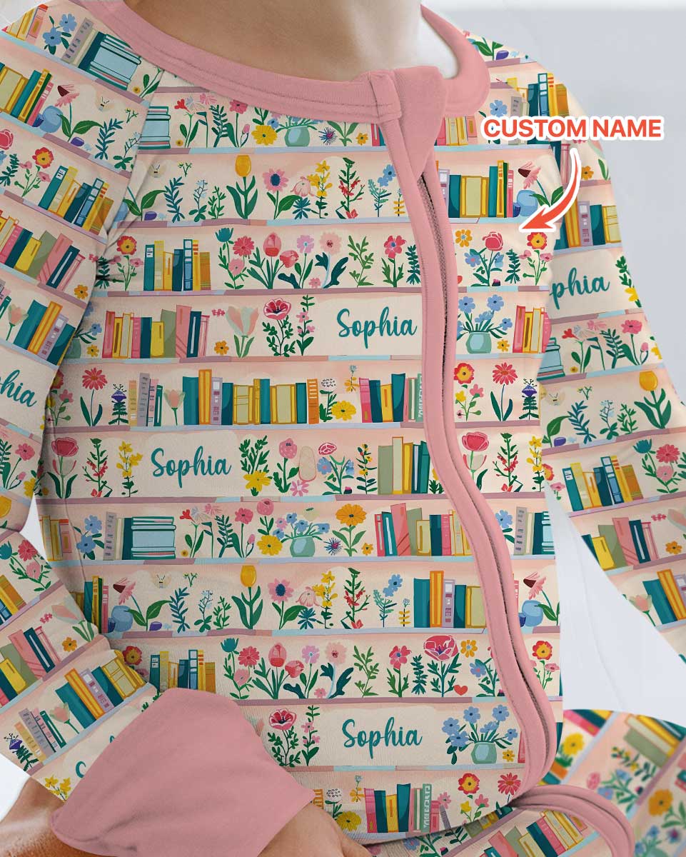 Personalized Book Lover Bamboo Convertible Zippy