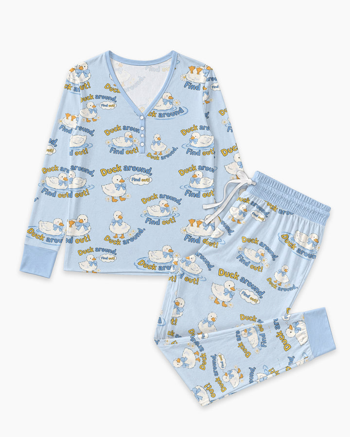 The Duck Around Bamboo Women Pajama Set