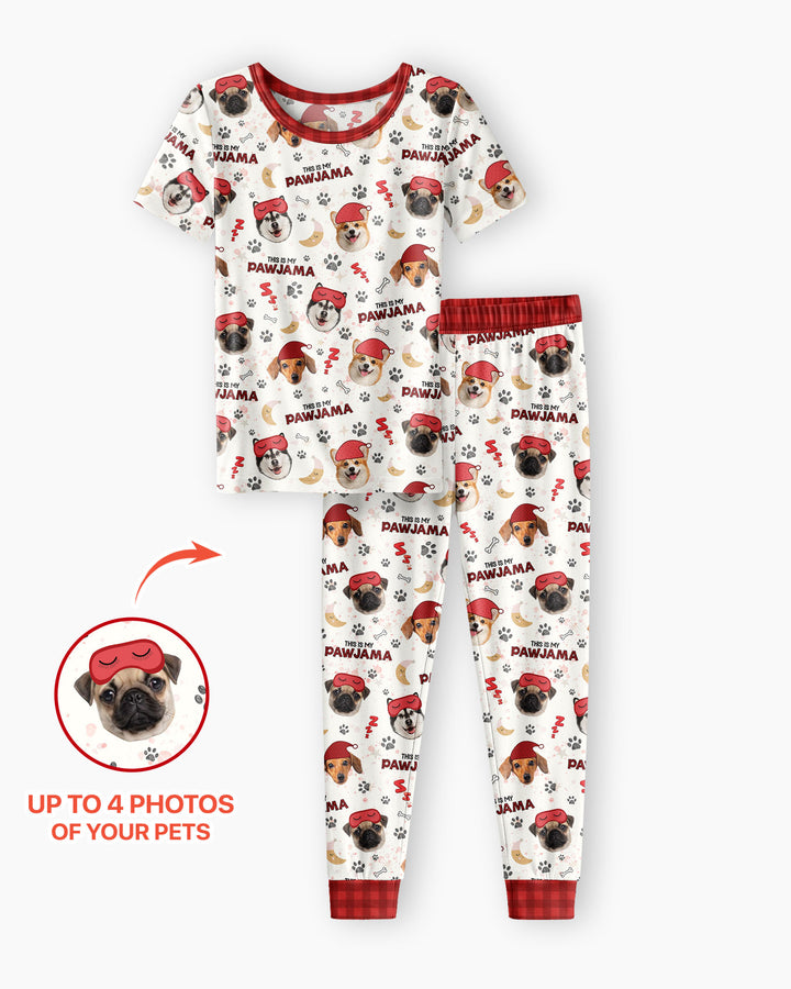 Zweiteiliges, kurzärmliges Pyjama-Set mit Marienkäfern