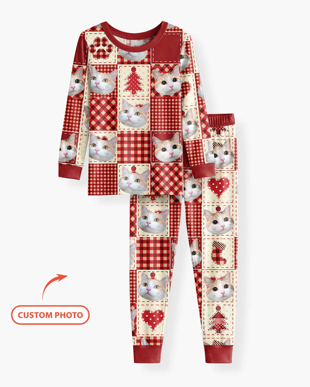 Christmas Ugly Pet Bamboo Two Piece Long Sleeve Pajama Set