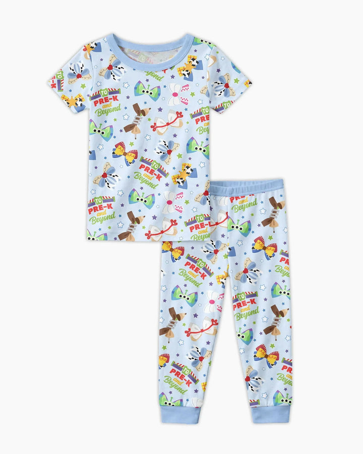 Zweiteiliges, kurzärmliges Pyjama-Set mit Marienkäfern
