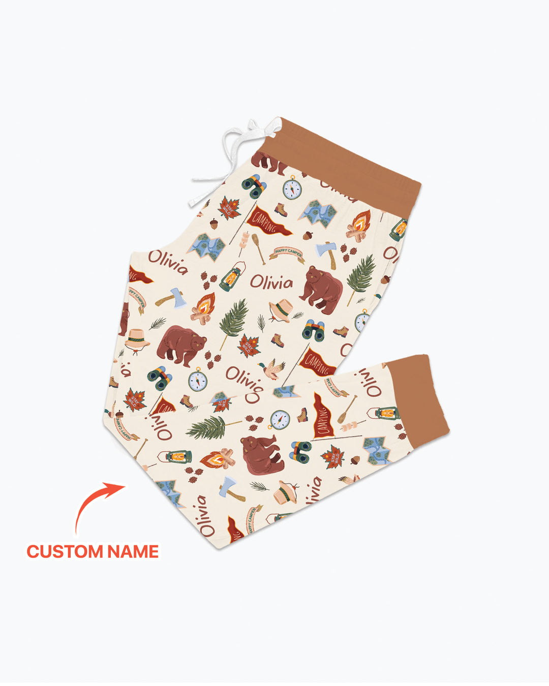Custom Name Adventure Outdoors Bamboo Women Pajama Set