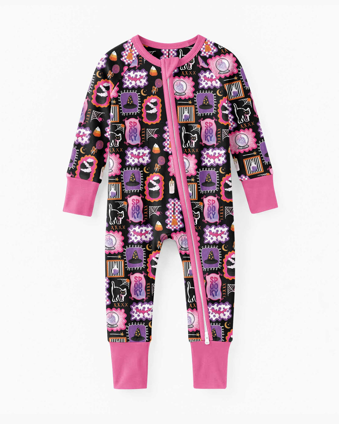 Pink Witchy Halloween Bamboo Convertible Zippy