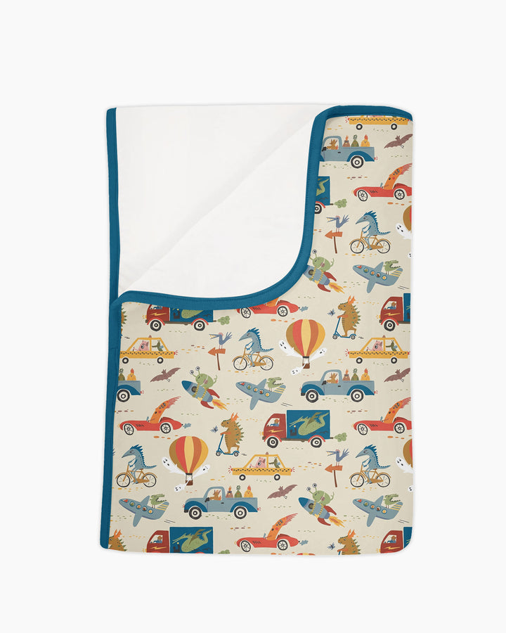 Monsters on the Move Bamboo Blanket