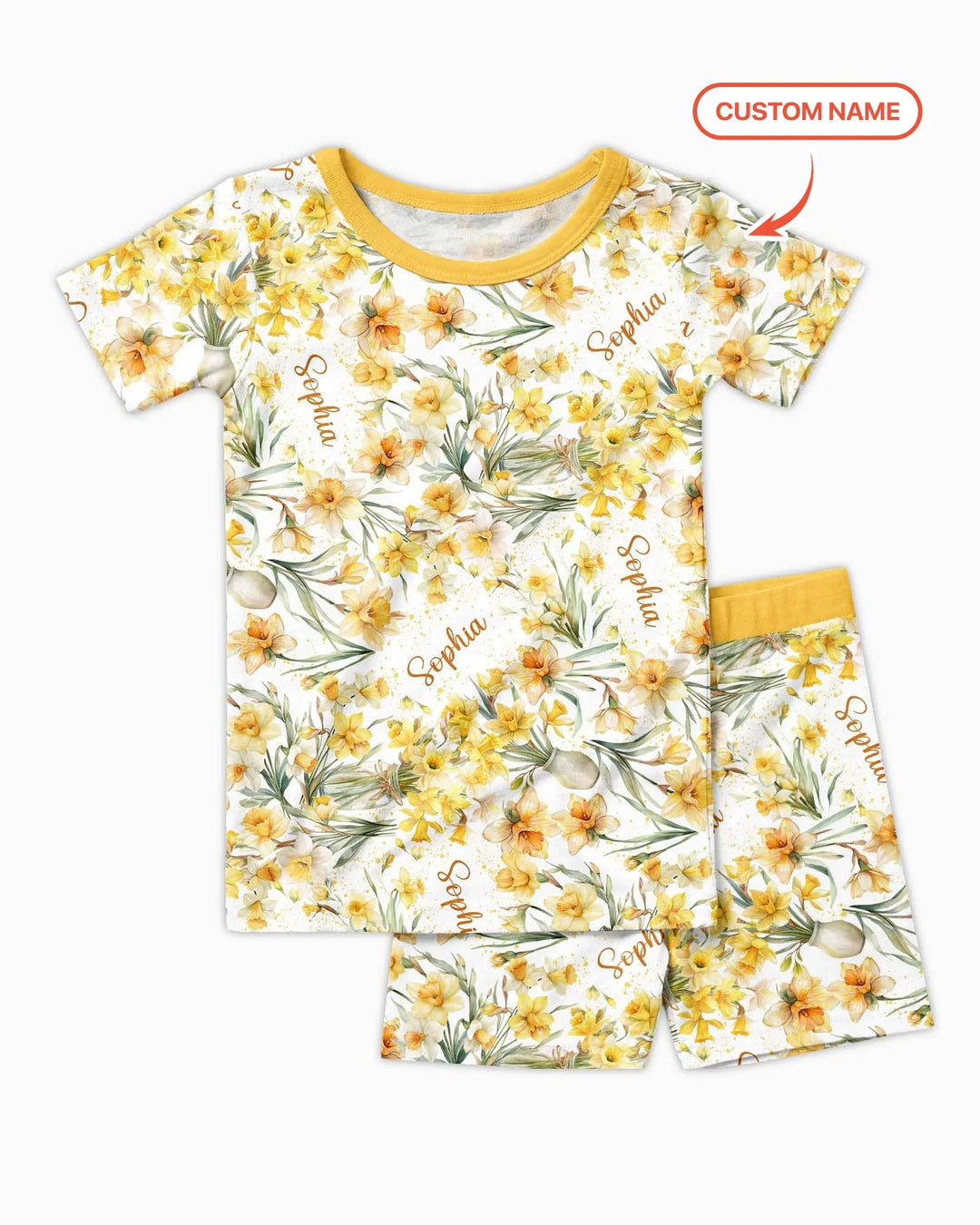 Zweiteiliges Pyjama-Set mit kurzen Ärmeln und Shorts im Sommer-Design