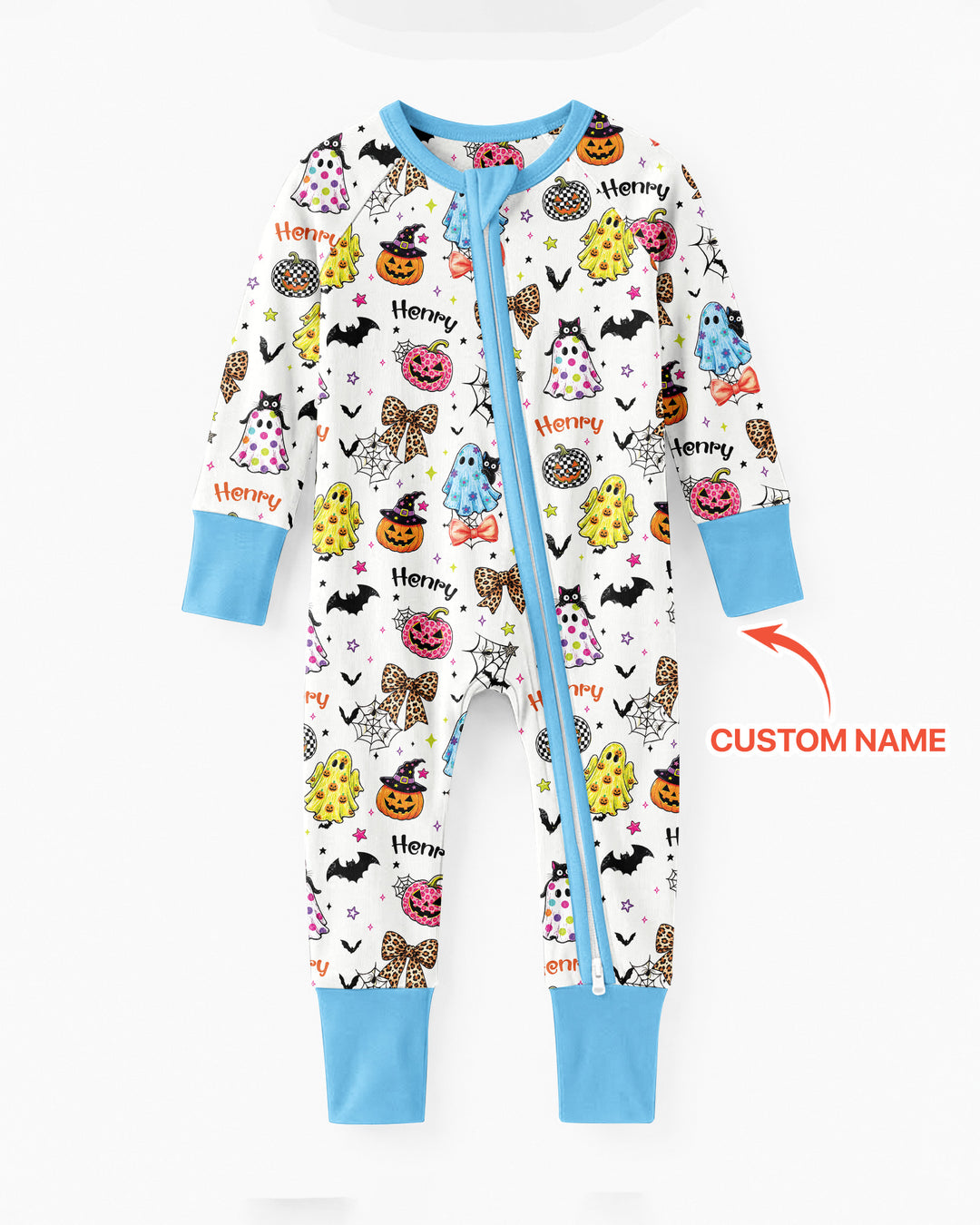 Custom Name Coquette Summerween Bamboo Convertible Zippy
