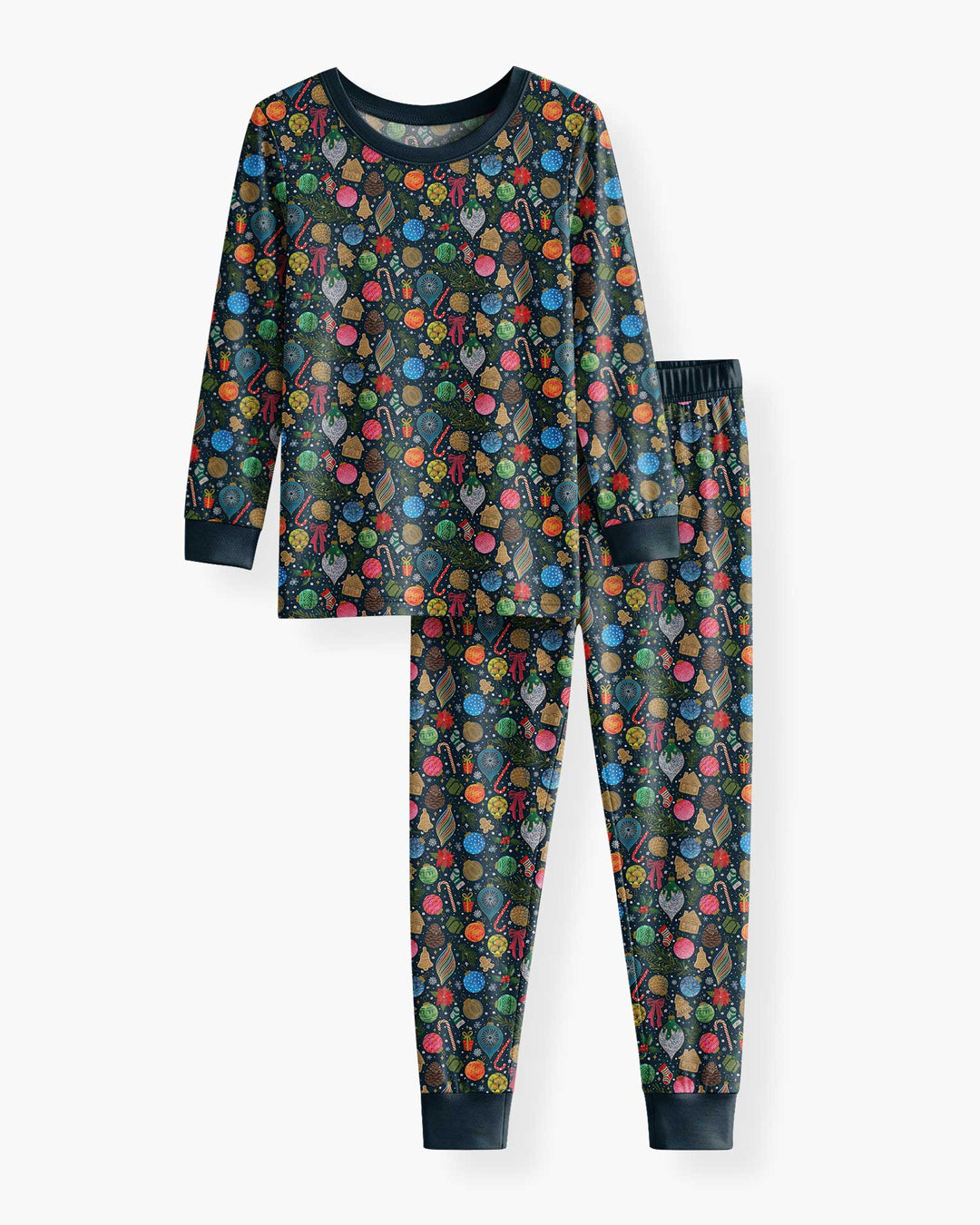 Holiday Ditsy Bamboo Two Piece Long Sleeve Pajama Set