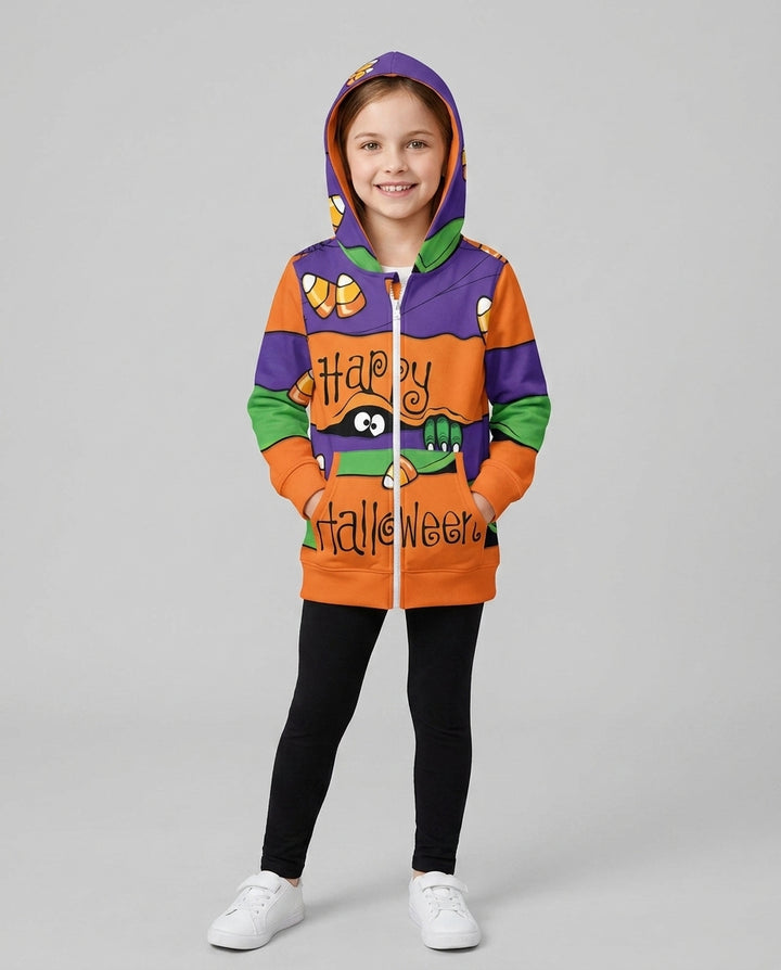 Happy Halloween Bamboo Zip Hoodie