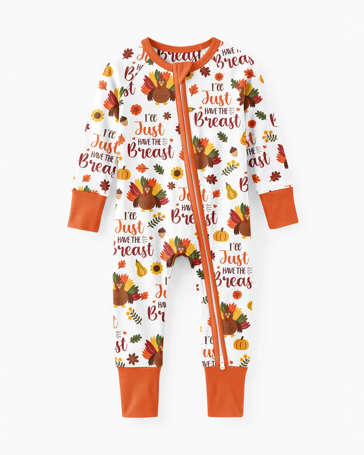 Funny Thanksgiving I’ll Just Have the Breast Bamboo Convertible Zippy