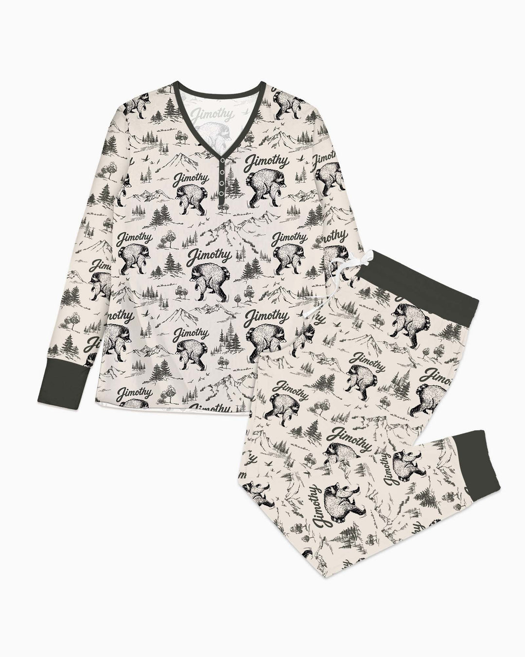Vorlage Bambus Damen Pyjama Set