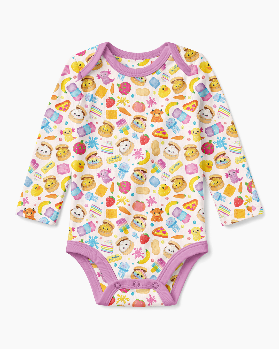 Gerippte Babykleidung mit individuellem Foto - Weich &amp; Skizzenhaft
