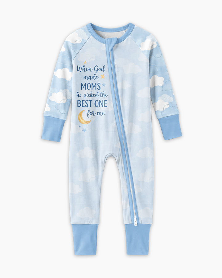 God Made The Best Mom Bamboo Convertible Zippy